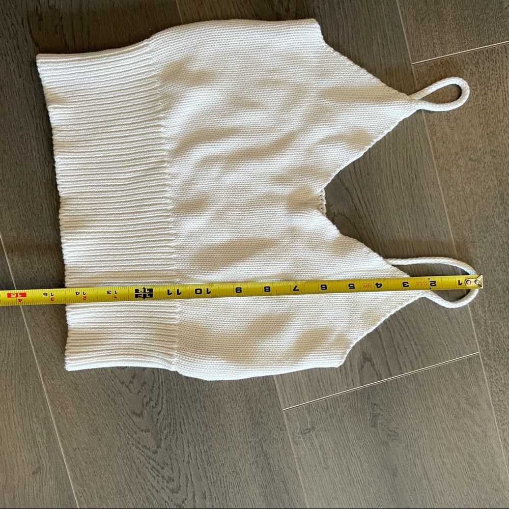 Made in Italy white crop top (Sz XS) - Picture 8 of 8